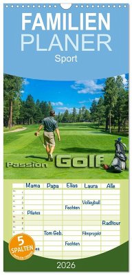 Familienplaner 2026 - Passion Golf mit 5 Spalten (Wandkalender, 21 x 45 cm) CALVENDO Cover Familienplaner 2026 - Passion Golf mit 5 Spalten (Wandkalender, 21 x 45 cm) CALVENDO