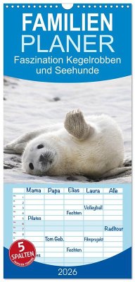 Familienplaner 2026 - Faszination Kegelrobben und Seehunde mit 5 Spalten (Wandkalender, 21 x 45 cm) CALVENDO Familienplaner 2026 - Faszination Kegelrobben und Seehunde mit 5 Spalten (Wandkalender, 21 x 45 cm) CALVENDO