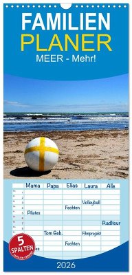 Cover Familienplaner 2026 - MEER - Mehr! mit 5 Spalten (Wandkalender, 21 x 45 cm) CALVENDO