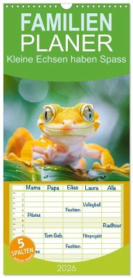 Familienplaner 2026 - Kleine Echsen haben Spass mit 5 Spalten (Wandkalender, 21 x 45 cm) CALVENDO Familienplaner 2026 - Kleine Echsen haben Spass mit 5 Spalten (Wandkalender, 21 x 45 cm) CALVENDO