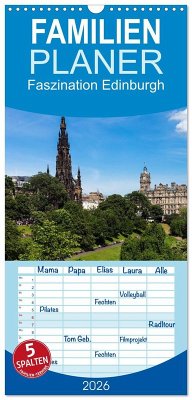 Familienplaner 2026 - Faszination Edinburgh mit 5 Spalten (Wandkalender, 21 x 45 cm) CALVENDO Familienplaner 2026 - Faszination Edinburgh mit 5 Spalten (Wandkalender, 21 x 45 cm) CALVENDO