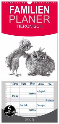 Familienplaner 2026 - TIERONISCH mit 5 Spalten (Wandkalender, 21 x 45 cm) CALVENDO Familienplaner 2026 - TIERONISCH mit 5 Spalten (Wandkalender, 21 x 45 cm) CALVENDO