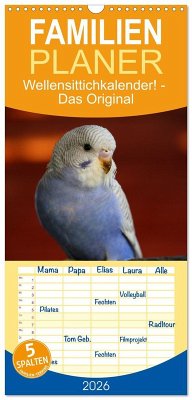 Familienplaner 2026 - Wellensittichkalender! - Das Original mit 5 Spalten (Wandkalender, 21 x 45 cm) CALVENDO Familienplaner 2026 - Wellensittichkalender! - Das Original mit 5 Spalten (Wandkalender, 21 x 45 cm) CALVENDO