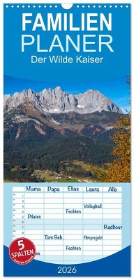 Familienplaner 2026 - Der Wilde Kaiser, das Kletterparadies bei Kitzbühel mit 5 Spalten (Wandkalender, 21 x 45 cm) CALVENDO Familienplaner 2026 - Der Wilde Kaiser, das Kletterparadies bei Kitzbühel mit 5 Spalten (Wandkalender, 21 x 45 cm) CALVENDO