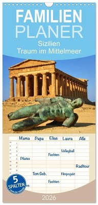 Familienplaner 2026 - Sizilien - Traum im Mittelmeer mit 5 Spalten (Wandkalender, 21 x 45 cm) CALVENDO Familienplaner 2026 - Sizilien - Traum im Mittelmeer mit 5 Spalten (Wandkalender, 21 x 45 cm) CALVENDO