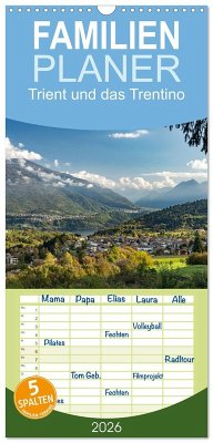 Cover Familienplaner 2026 - Trient und das Trentino mit 5 Spalten (Wandkalender, 21 x 45 cm) CALVENDO