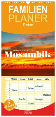 Cover Familienplaner 2026 - Mosambik - Eine Perle im Süden Afrikas. mit 5 Spalten (Wandkalender, 21 x 45 cm) CALVENDO