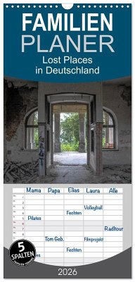 Cover Familienplaner 2026 - Lost Places in Deutschland mit 5 Spalten (Wandkalender, 21 x 45 cm) CALVENDO