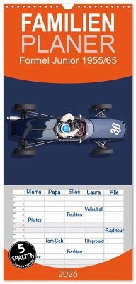 Familienplaner 2026 - Legenden des Rennsports - Formel Junior 1955-1965 mit 5 Spalten (Wandkalender, 21 x 45 cm) CALVENDO
