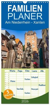 Cover Familienplaner 2026 - Am Niederrhein - Xanten mit 5 Spalten (Wandkalender, 21 x 45 cm) CALVENDO