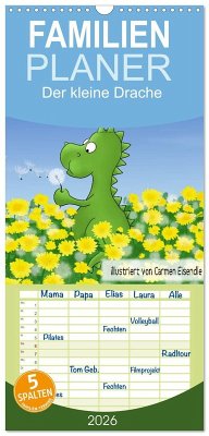 Familienplaner 2026 - Der kleine Drache mit 5 Spalten (Wandkalender, 21 x 45 cm) CALVENDO Familienplaner 2026 - Der kleine Drache mit 5 Spalten (Wandkalender, 21 x 45 cm) CALVENDO