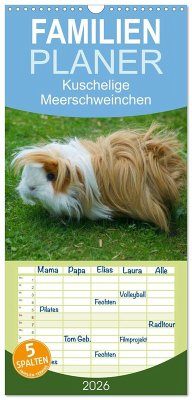 Familienplaner 2026 - Kuschelige Meerschweinchen mit 5 Spalten (Wandkalender, 21 x 45 cm) CALVENDO Familienplaner 2026 - Kuschelige Meerschweinchen mit 5 Spalten (Wandkalender, 21 x 45 cm) CALVENDO