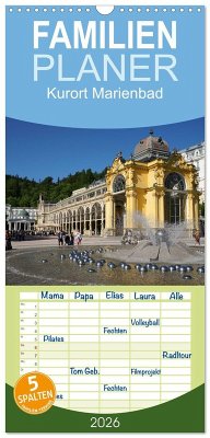 Familienplaner 2026 - Kurort Marienbad mit 5 Spalten (Wandkalender, 21 x 45 cm) CALVENDO