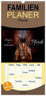 Familienplaner 2026 - Eleganz und Schönheit - Pferde mit 5 Spalten (Wandkalender, 21 x 45 cm) CALVENDO Familienplaner 2026 - Eleganz und Schönheit - Pferde mit 5 Spalten (Wandkalender, 21 x 45 cm) CALVENDO