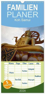 Cover Familienplaner 2026 - Koh Samui mit 5 Spalten (Wandkalender, 21 x 45 cm) CALVENDO