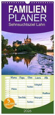 Familienplaner 2026 - Sehnsuchtsziel Lahn mit 5 Spalten (Wandkalender, 21 x 45 cm) CALVENDO
