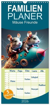 Familienplaner 2026 - Mäuse Freunde mit 5 Spalten (Wandkalender, 21 x 45 cm) CALVENDO Familienplaner 2026 - Mäuse Freunde mit 5 Spalten (Wandkalender, 21 x 45 cm) CALVENDO