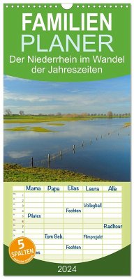 Cover Familienplaner 2026 - Der Niederrhein im Wandel der Jahreszeiten mit 5 Spalten (Wandkalender, 21 x 45 cm) CALVENDO