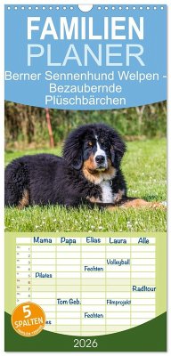 Familienplaner 2026 - Berner Sennenhund Welpen - Bezaubernde Plüschbärchen mit 5 Spalten (Wandkalender, 21 x 45 cm) CALVENDO Familienplaner 2026 - Berner Sennenhund Welpen - Bezaubernde Plüschbärchen mit 5 Spalten (Wandkalender, 21 x 45 cm) CALVENDO