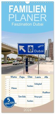Cover Familienplaner 2026 - Faszination Dubai mit 5 Spalten (Wandkalender, 21 x 45 cm) CALVENDO