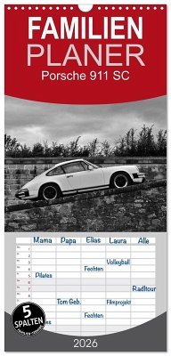 Familienplaner 2026 - Porsche 911 SC mit 5 Spalten (Wandkalender, 21 x 45 cm) CALVENDO