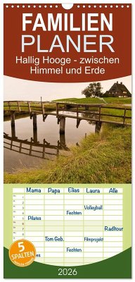 Cover Familienplaner 2026 - Hallig Hooge - zwischen Himmel und Erde mit 5 Spalten (Wandkalender, 21 x 45 cm) CALVENDO
