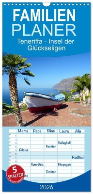 Familienplaner 2026 - Teneriffa - Insel der Glückseligen mit 5 Spalten (Wandkalender, 21 x 45 cm) CALVENDO Familienplaner 2026 - Teneriffa - Insel der Glückseligen mit 5 Spalten (Wandkalender, 21 x 45 cm) CALVENDO