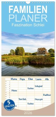Cover Familienplaner 2026 - Faszination Schlei mit 5 Spalten (Wandkalender, 21 x 45 cm) CALVENDO