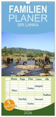 Familienplaner 2026 - Sri Lanka mit 5 Spalten (Wandkalender, 21 x 45 cm) CALVENDO Familienplaner 2026 - Sri Lanka mit 5 Spalten (Wandkalender, 21 x 45 cm) CALVENDO