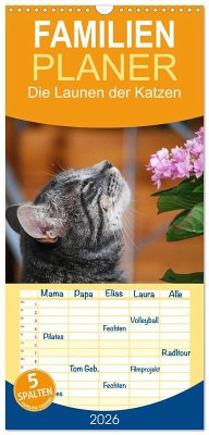 Familienplaner 2026 - Die Launen der Katzen 2026 mit 5 Spalten (Wandkalender, 21 x 45 cm) CALVENDO Familienplaner 2026 - Die Launen der Katzen 2026 mit 5 Spalten (Wandkalender, 21 x 45 cm) CALVENDO