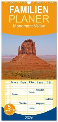 Cover Familienplaner 2026 - Monument Valley mit 5 Spalten (Wandkalender, 21 x 45 cm) CALVENDO