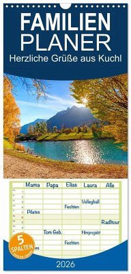 Cover Familienplaner 2026 - Herzliche Grüße aus Kuchl mit 5 Spalten (Wandkalender, 21 x 45 cm) CALVENDO