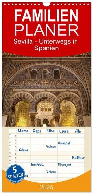 Cover Familienplaner 2026 - Sevilla - Unterwegs in Spanien mit 5 Spalten (Wandkalender, 21 x 45 cm) CALVENDO