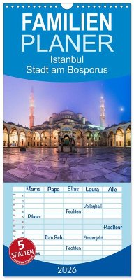 Cover Familienplaner 2026 - Istanbul - Stadt am Bosporus mit 5 Spalten (Wandkalender, 21 x 45 cm) CALVENDO