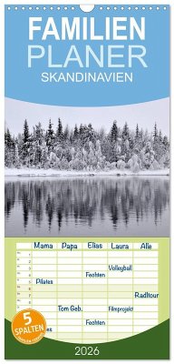 Cover Familienplaner 2026 - SKANDINAVIEN mit 5 Spalten (Wandkalender, 21 x 45 cm) CALVENDO
