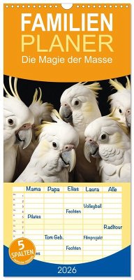 Familienplaner 2026 - Die Magie der Masse mit 5 Spalten (Wandkalender, 21 x 45 cm) CALVENDO