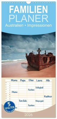 Cover Familienplaner 2026 - Australien ¿ Impressionen mit 5 Spalten (Wandkalender, 21 x 45 cm) CALVENDO