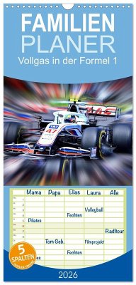 Familienplaner 2026 - Vollgas in der Formel 1 mit 5 Spalten (Wandkalender, 21 x 45 cm) CALVENDO Familienplaner 2026 - Vollgas in der Formel 1 mit 5 Spalten (Wandkalender, 21 x 45 cm) CALVENDO