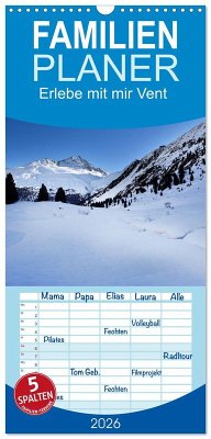 Familienplaner 2026 - Erlebe mit mir Vent mit 5 Spalten (Wandkalender, 21 x 45 cm) CALVENDO