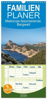 Familienplaner 2026 - Mallorcas faszinierende Bergwelt mit 5 Spalten (Wandkalender, 21 x 45 cm) CALVENDO Familienplaner 2026 - Mallorcas faszinierende Bergwelt mit 5 Spalten (Wandkalender, 21 x 45 cm) CALVENDO