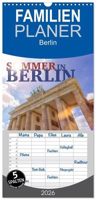 Cover Familienplaner 2026 - SOMMER IN BERLIN mit 5 Spalten (Wandkalender, 21 x 45 cm) CALVENDO