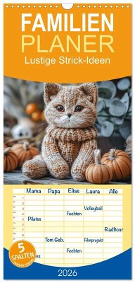Familienplaner 2026 - Lustige Strick-Ideen mit 5 Spalten (Wandkalender, 21 x 45 cm) CALVENDO Familienplaner 2026 - Lustige Strick-Ideen mit 5 Spalten (Wandkalender, 21 x 45 cm) CALVENDO