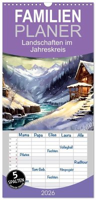 Familienplaner 2026 - Landschaften im Jahreskreis mit 5 Spalten (Wandkalender, 21 x 45 cm) CALVENDO Familienplaner 2026 - Landschaften im Jahreskreis mit 5 Spalten (Wandkalender, 21 x 45 cm) CALVENDO