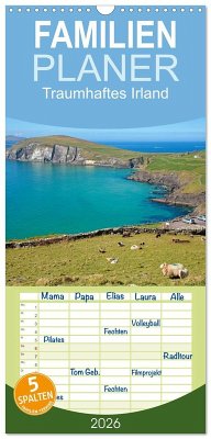 Familienplaner 2026 - Traumhaftes Irland mit 5 Spalten (Wandkalender, 21 x 45 cm) CALVENDO Familienplaner 2026 - Traumhaftes Irland mit 5 Spalten (Wandkalender, 21 x 45 cm) CALVENDO