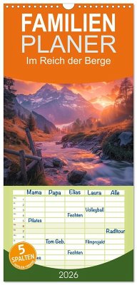 Familienplaner 2026 - Im Reich der Berge mit 5 Spalten (Wandkalender, 21 x 45 cm) CALVENDO Familienplaner 2026 - Im Reich der Berge mit 5 Spalten (Wandkalender, 21 x 45 cm) CALVENDO