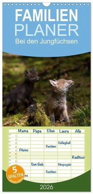 Familienplaner 2026 - Bei den Jungfüchsen mit 5 Spalten (Wandkalender, 21 x 45 cm) CALVENDO Cover Familienplaner 2026 - Bei den Jungfüchsen mit 5 Spalten (Wandkalender, 21 x 45 cm) CALVENDO