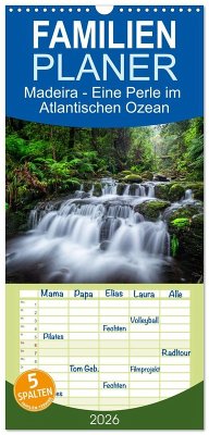Cover Familienplaner 2026 - Madeira - Eine Perle im Atlantischen Ozean mit 5 Spalten (Wandkalender, 21 x 45 cm) CALVENDO