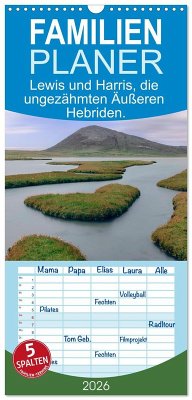 Cover Familienplaner 2026 - Lewis und Harris, die ungezähmten Äußeren Hebriden. mit 5 Spalten (Wandkalender, 21 x 45 cm) CALVENDO