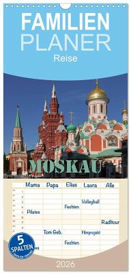 Cover Familienplaner 2026 - Moskau mit 5 Spalten (Wandkalender, 21 x 45 cm) CALVENDO