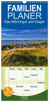 Cover Familienplaner 2026 - Das Mönchgut und Gager mit 5 Spalten (Wandkalender, 21 x 45 cm) CALVENDO